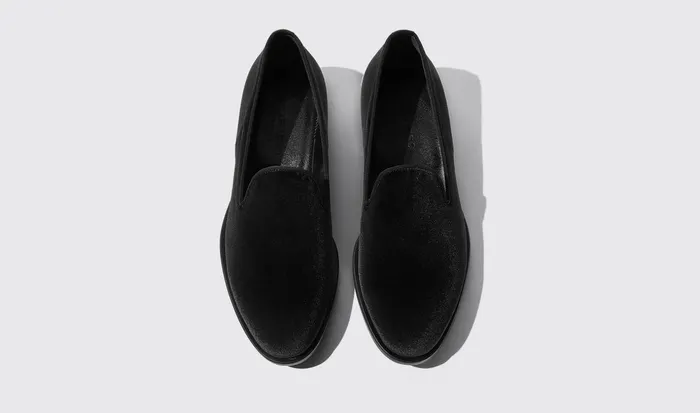 Scarosso Slippers GEORGE BLACK VELVET Black Velvet 8211 Men