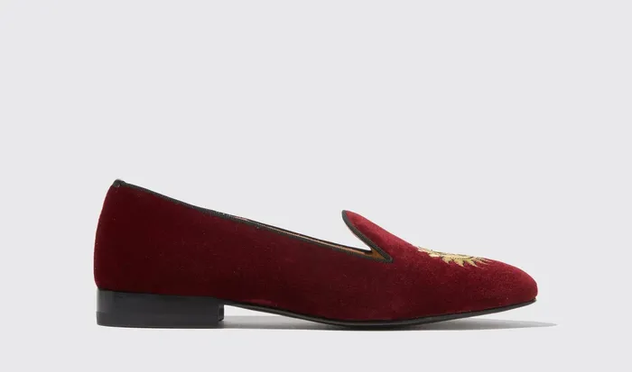 Scarosso Slippers Jordan Burgundy Velvet Burgundy 8211 Velvet 8211 Women
