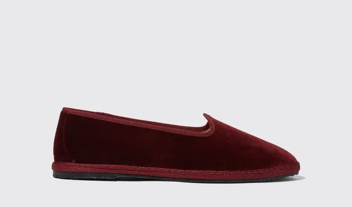 Scarosso Slippers Valentino Bordeaux Velluto Burgundy 8211 Velvet 8211 Men