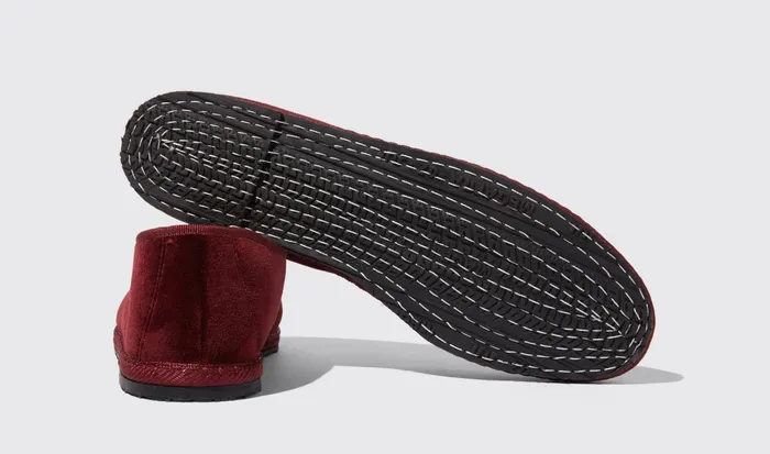 Scarosso Slippers Valentino Bordeaux Velluto Burgundy 8211 Velvet 8211 Men