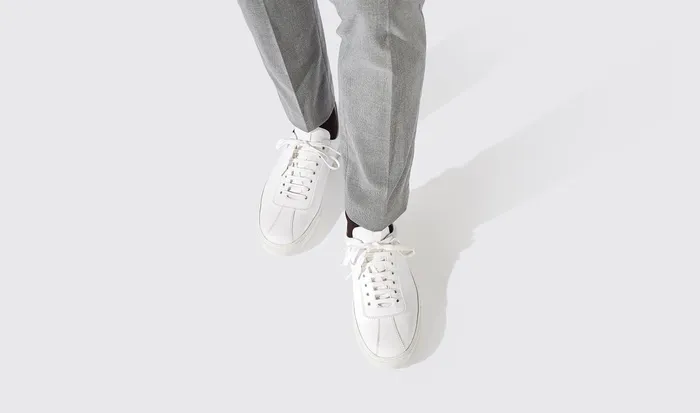Scarosso Sneakers Andy White White 8211 Calf 8211 Men