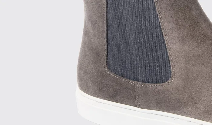 Scarosso Sneakers Tommaso Grigio Scamosciato Grey 8211 Suede 8211 Men