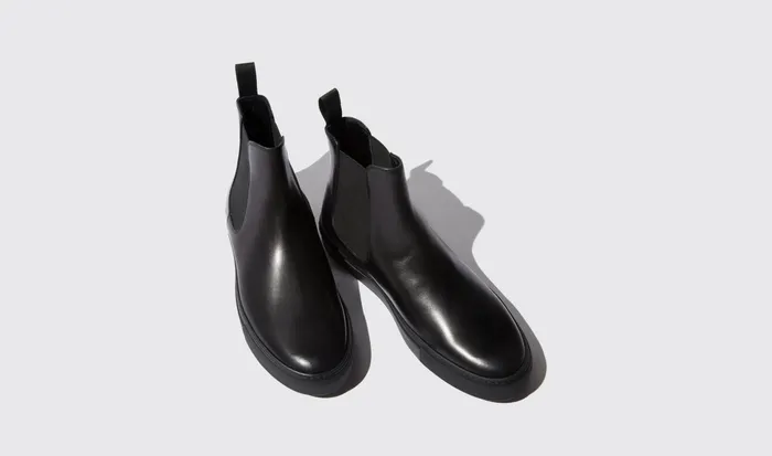 Scarosso Sneakers Tommaso Nero Intenso Black Black 8211 Calf 8211 Men