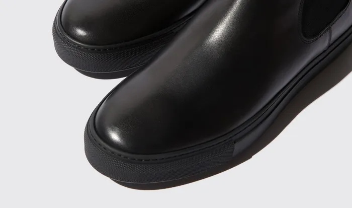 Scarosso Sneakers Tommaso Nero Intenso Black Black 8211 Calf 8211 Men