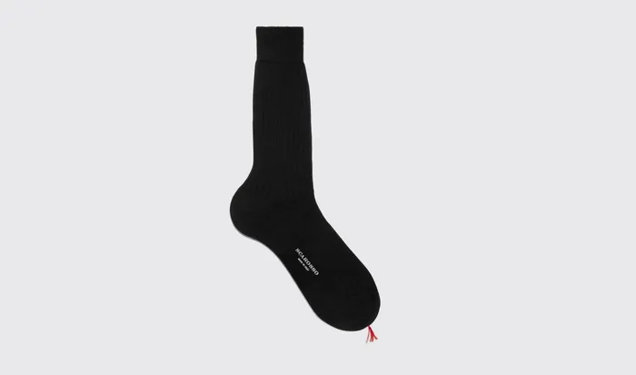 Scarosso Socks Black Cotton Calf Socks Black 8211 Cotton 8211 Men