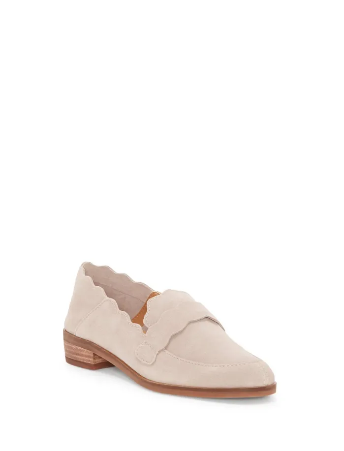 Shoes Women Lucky Brand Callister Suede Flat Light Grey