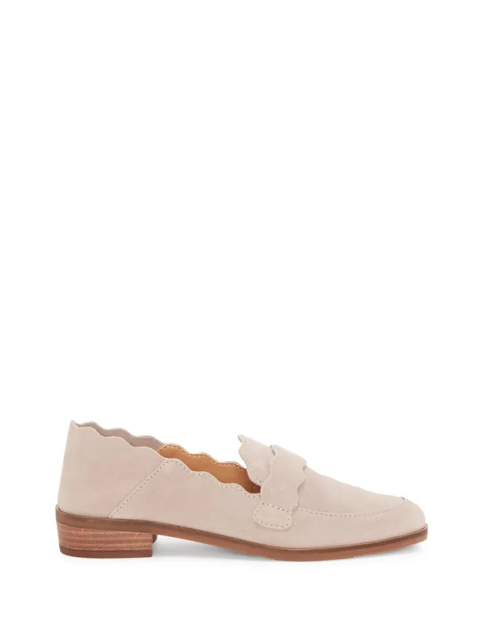Shoes Women Lucky Brand Callister Suede Flat Light Grey