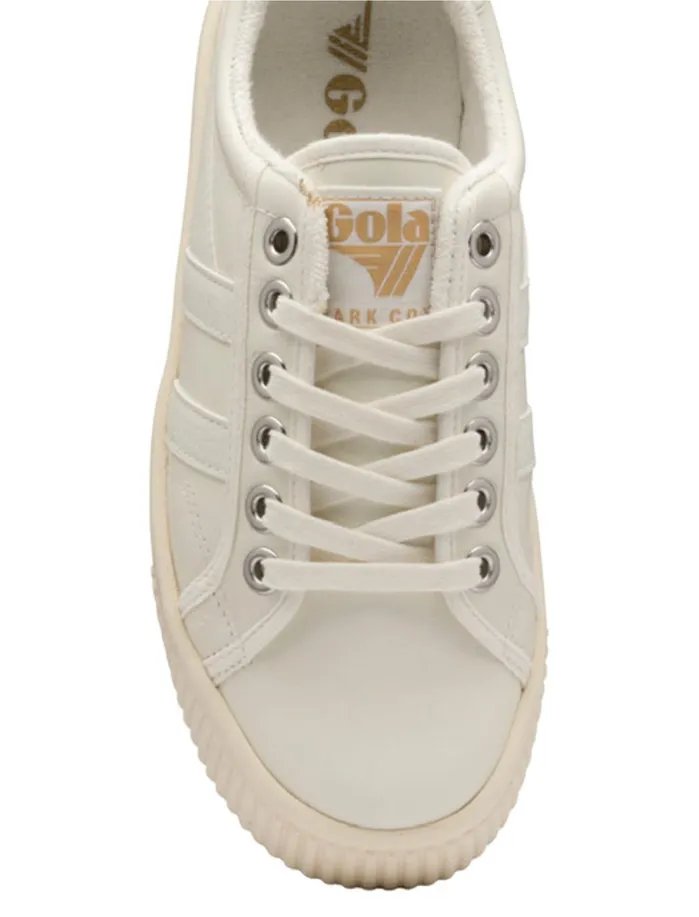 Shoes Women Lucky Brand Gola Baseline Mark Cox Leather Sneaker White
