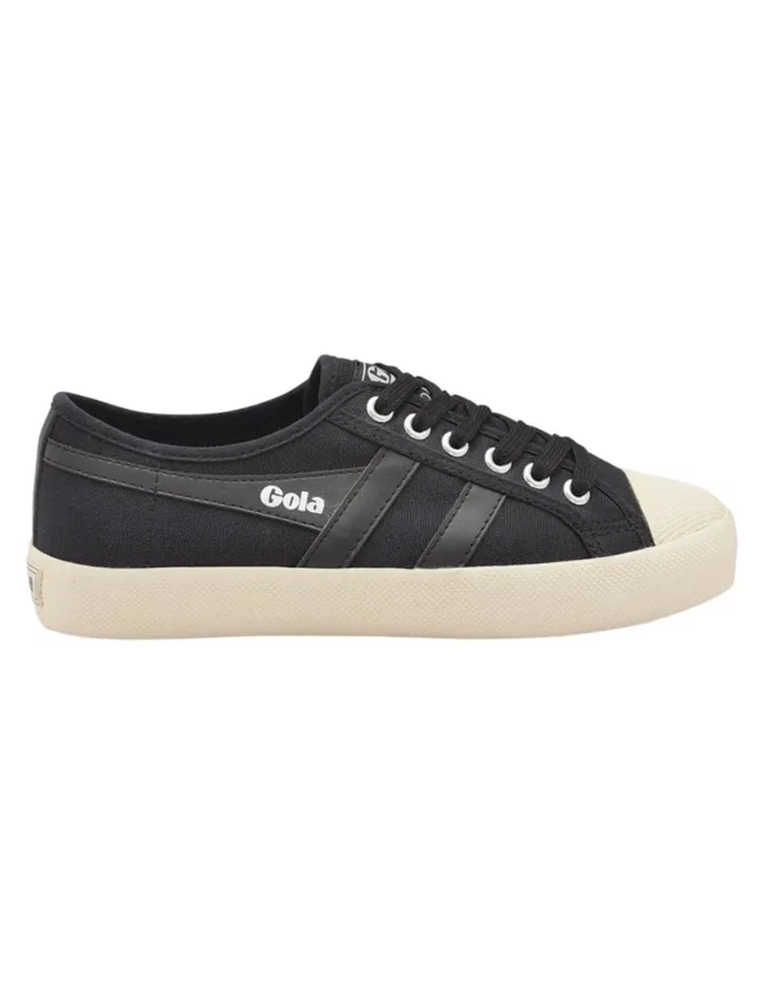 Shoes Women Lucky Brand Gola Coaster Canvas Sneaker Blackwhite