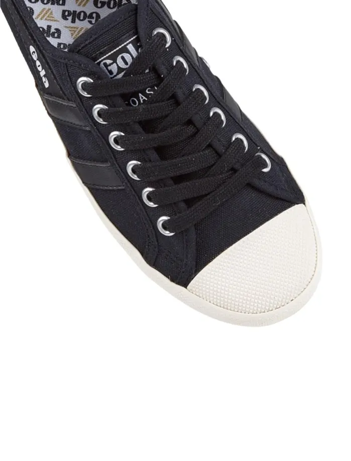 Shoes Women Lucky Brand Gola Coaster Canvas Sneaker Blackwhite
