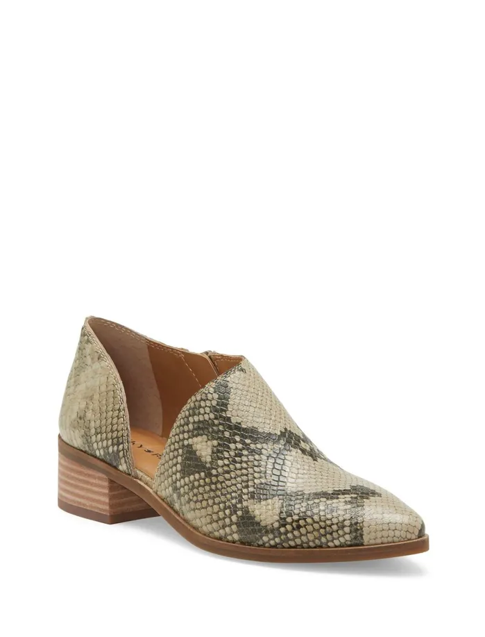 Shoes Women Lucky Brand Kenri Leather Bootie Light Grey