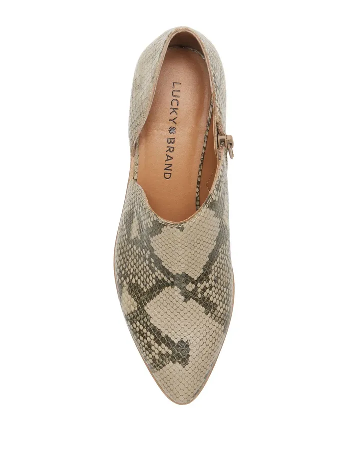 Shoes Women Lucky Brand Kenri Leather Bootie Light Grey
