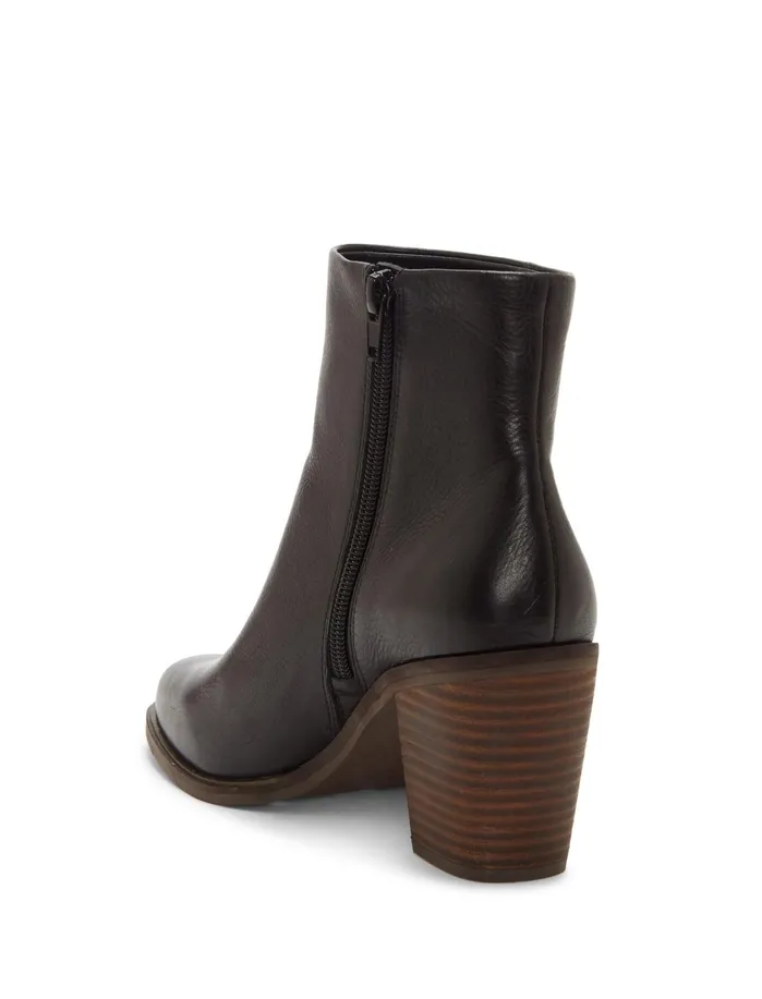 Shoes Women Lucky Brand Rylah Leather Bootie Black