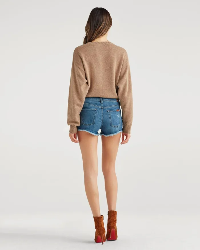 Shorts 038 Skirts Women 7 For All Mankind Cut Off Short In Ocean Mist
