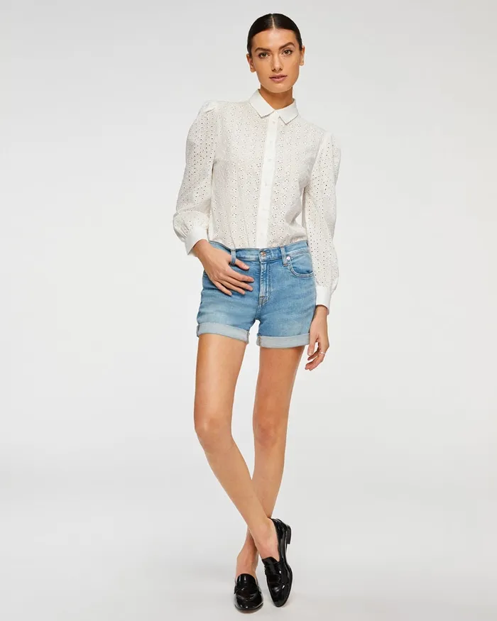 Shorts 038 Skirts Women 7 For All Mankind Relaxed Mid Rise Short In Melrose