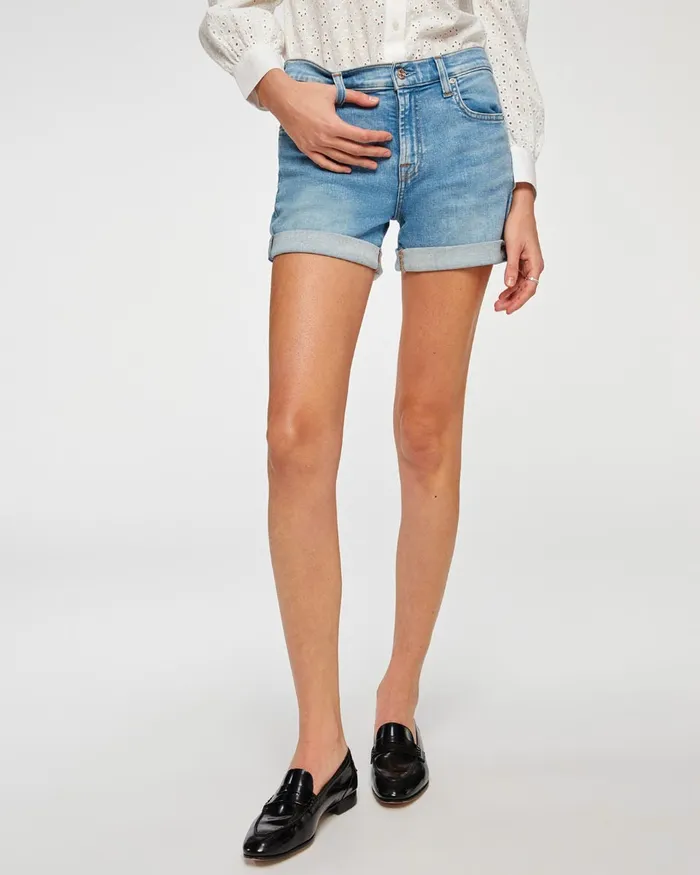 Shorts 038 Skirts Women 7 For All Mankind Relaxed Mid Rise Short In Melrose