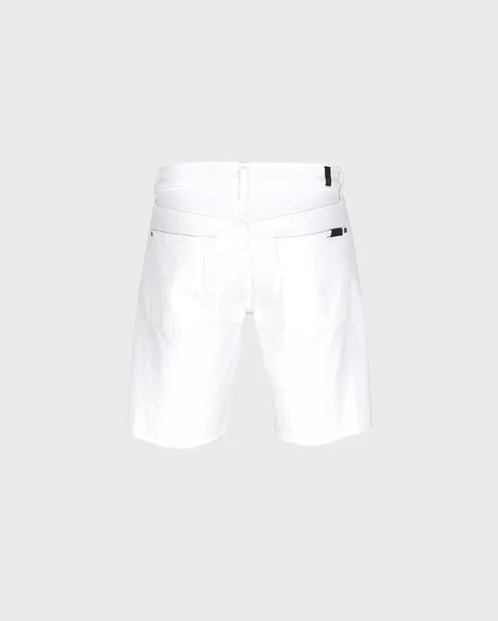 Shorts Men 7 For All Mankind Denim Short In White With Destroy