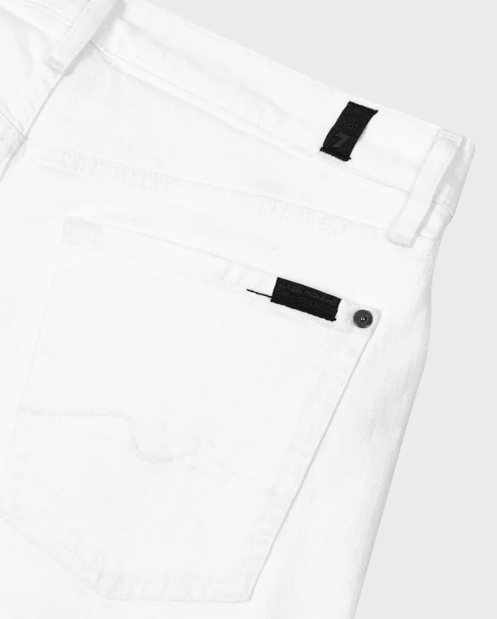 Shorts Men 7 For All Mankind Denim Short In White With Destroy
