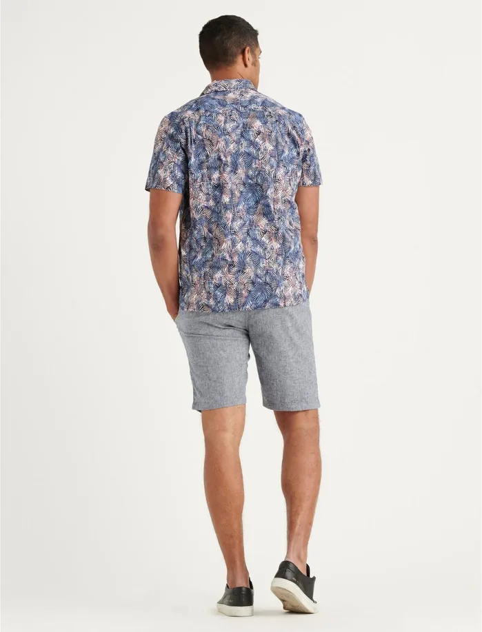 Shorts Men Lucky Brand Chambray Flat Front Short Chambray