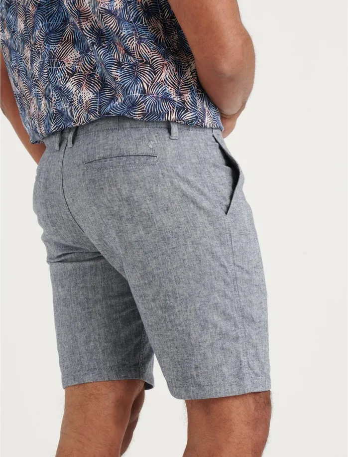 Shorts Men Lucky Brand Chambray Flat Front Short Chambray