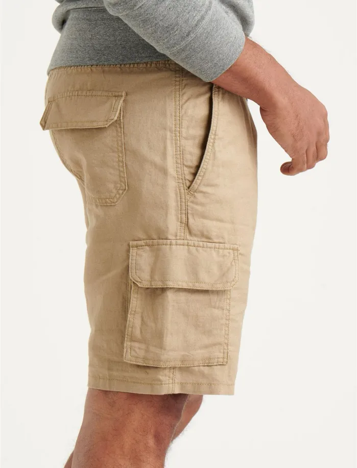 Shorts Men Lucky Brand Laguna Linen Cargo Short Montys Khaki
