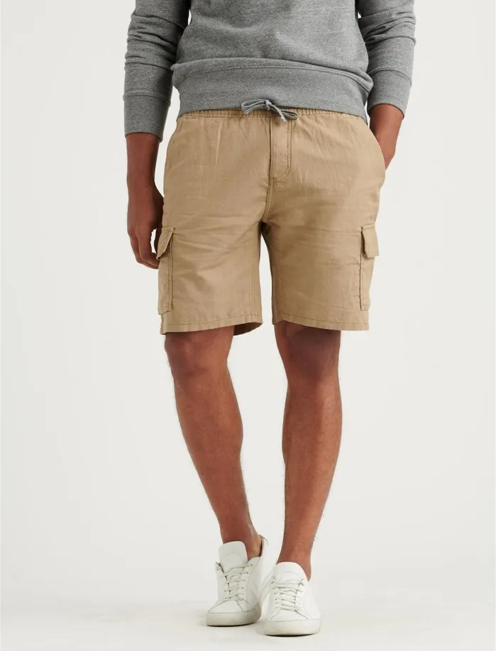 Shorts Men Lucky Brand Laguna Linen Cargo Short Montys Khaki