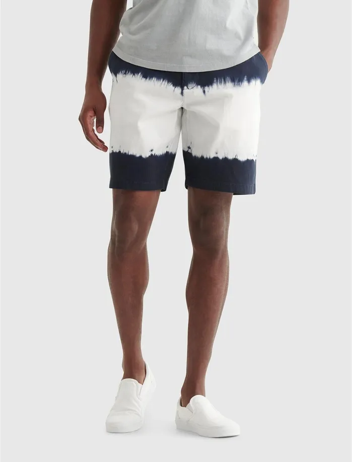 Shorts Men Lucky Brand Stretch Tie Dye Flat Front Short Blue Stripe Shorts Men Lucky Brand Stretch Tie Dye Flat Front Short Blue Stripe