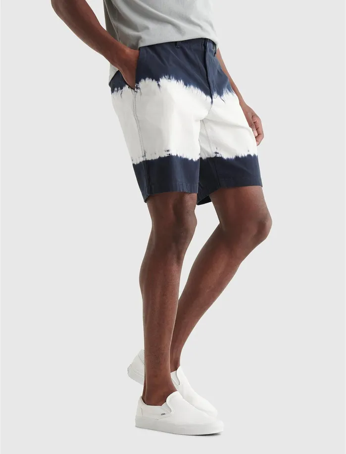 Shorts Men Lucky Brand Stretch Tie Dye Flat Front Short Blue Stripe Shorts Men Lucky Brand Stretch Tie Dye Flat Front Short Blue Stripe