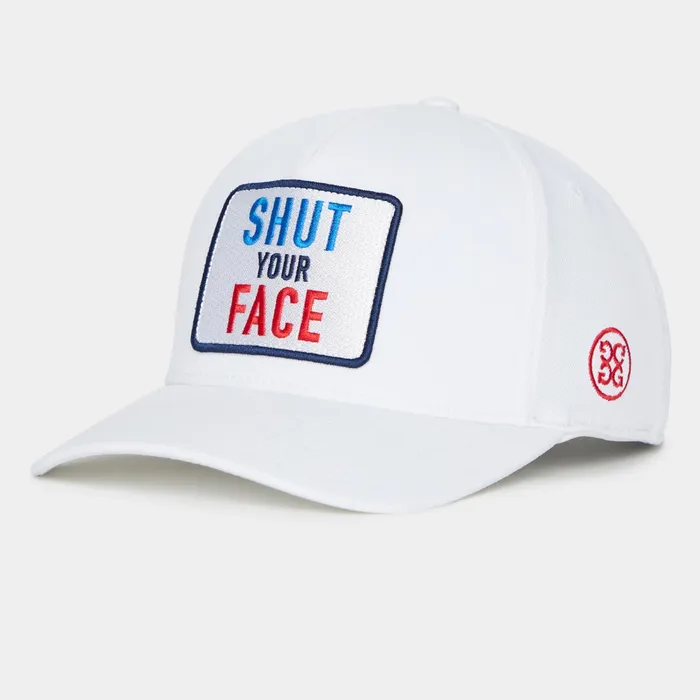 Shut Your Face Stretch Twill Snapback Hat Snow Golf GFORE Hats