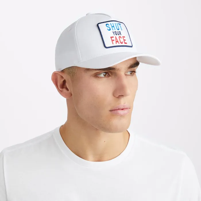 Shut Your Face Stretch Twill Snapback Hat Snow Golf GFORE Hats