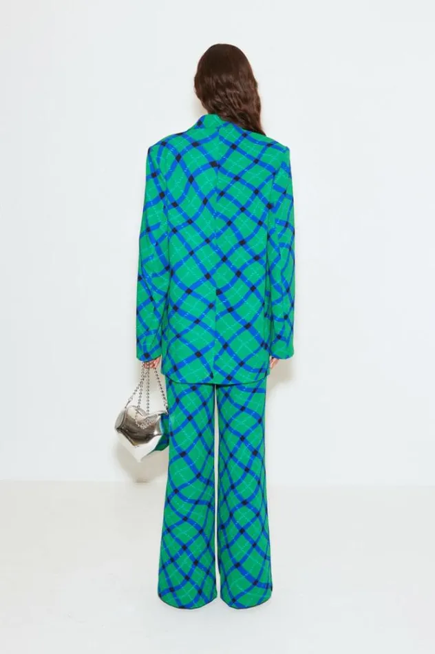 Simon Miller Bottoms Bloo Pant In Green Plaid Green Plaid 8211 Shop
