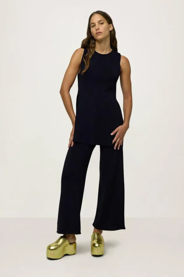 Simon Miller Bottoms Knits By Cropped Jabber Pant In Black Black 8211 Shop