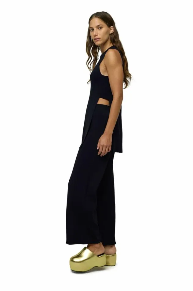 Simon Miller Bottoms Knits By Cropped Jabber Pant In Black Black 8211 Shop