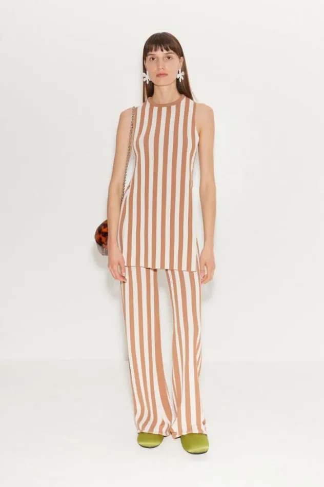 Simon Miller Bottoms Knits By Jabber Pant In Tan Stripe Tan Stripe 8211 Shop