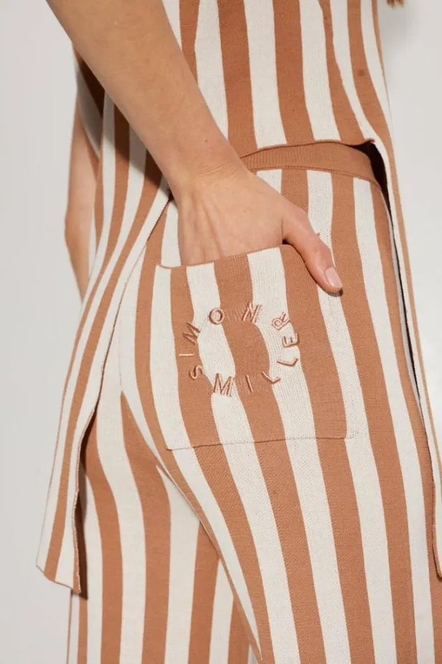 Simon Miller Bottoms Knits By Jabber Pant In Tan Stripe Tan Stripe 8211 Shop