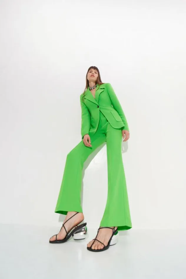Simon Miller Bottoms Zypresse Crepe Pants In Gummy Green Gummy Green 8211 Shop