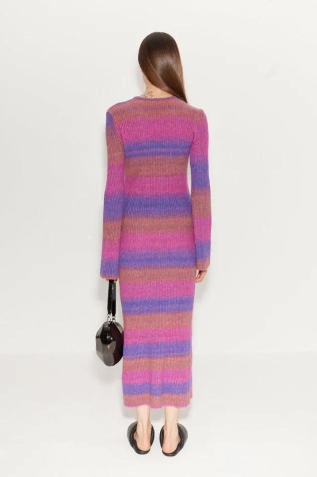 Simon Miller Dresses Axon Dress In Distorted Stripe Distorted Stripe 8211 Shop