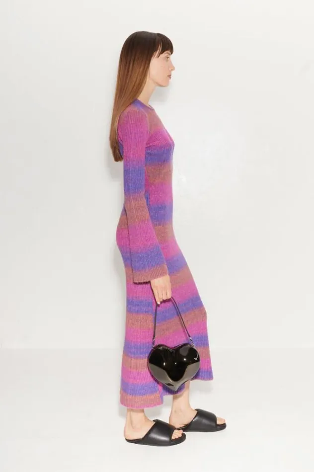 Simon Miller Dresses Axon Dress In Distorted Stripe Distorted Stripe 8211 Shop