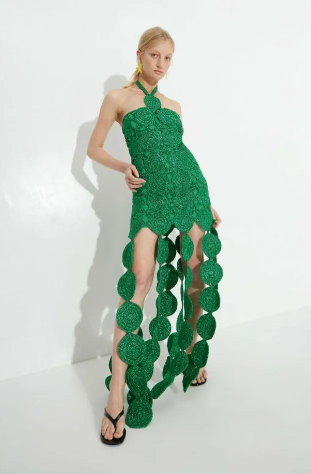 Simon Miller Dresses Beep Beep Dress In Gummy Green Hand Knit Lurex Crochet Spring Dress Gummy Green 8211 Shop Simon Miller Dresses Beep Beep Dress In Gummy Green Hand Knit Lurex Crochet Spring Dress Gummy Green 8211 Shop