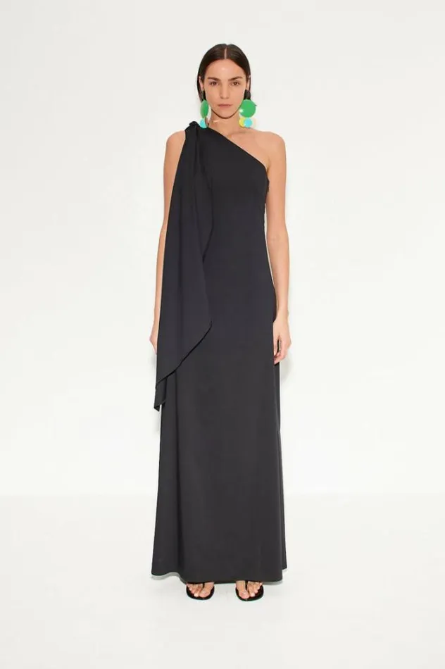 Simon Miller Dresses Dune Poplin Gown In Black Black 8211 Shop
