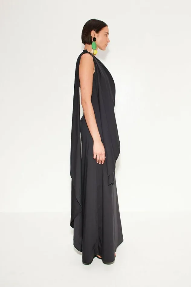 Simon Miller Dresses Dune Poplin Gown In Black Black 8211 Shop