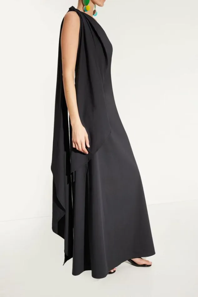 Simon Miller Dresses Dune Poplin Gown In Black Black 8211 Shop