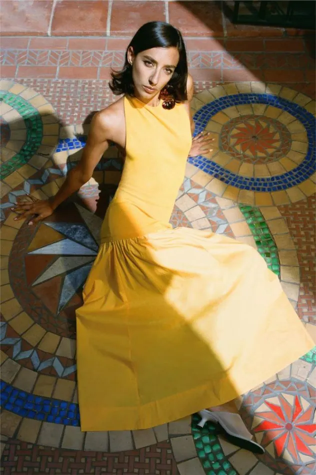 Simon Miller Dresses Junjo Combo Dress In Sherbert Orange Sherbert Orange 8211 Shop