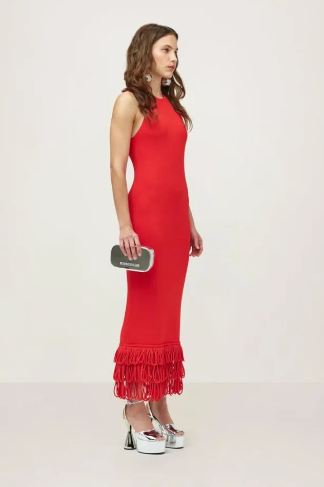 Simon Miller Dresses Knits By Albers Dress In Cherry Cherry 8211 Shop