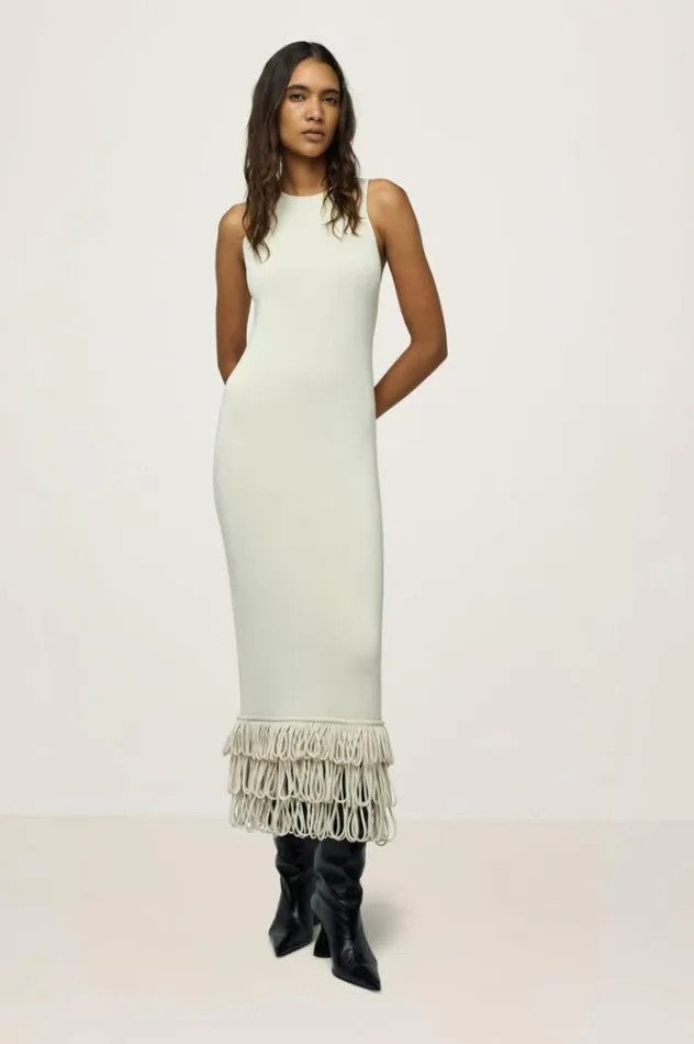 Simon Miller Dresses Knits By Albers Dress In Ecru Ecru 8211 Shop