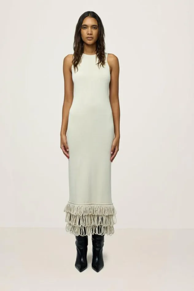 Simon Miller Dresses Knits By Albers Dress In Ecru Ecru 8211 Shop