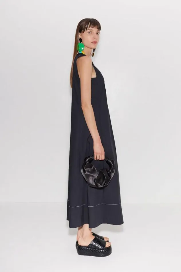 Simon Miller Dresses Mar Poplin Dress In Black Black 8211 Shop