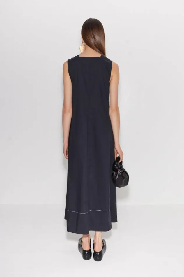 Simon Miller Dresses Mar Poplin Dress In Black Black 8211 Shop