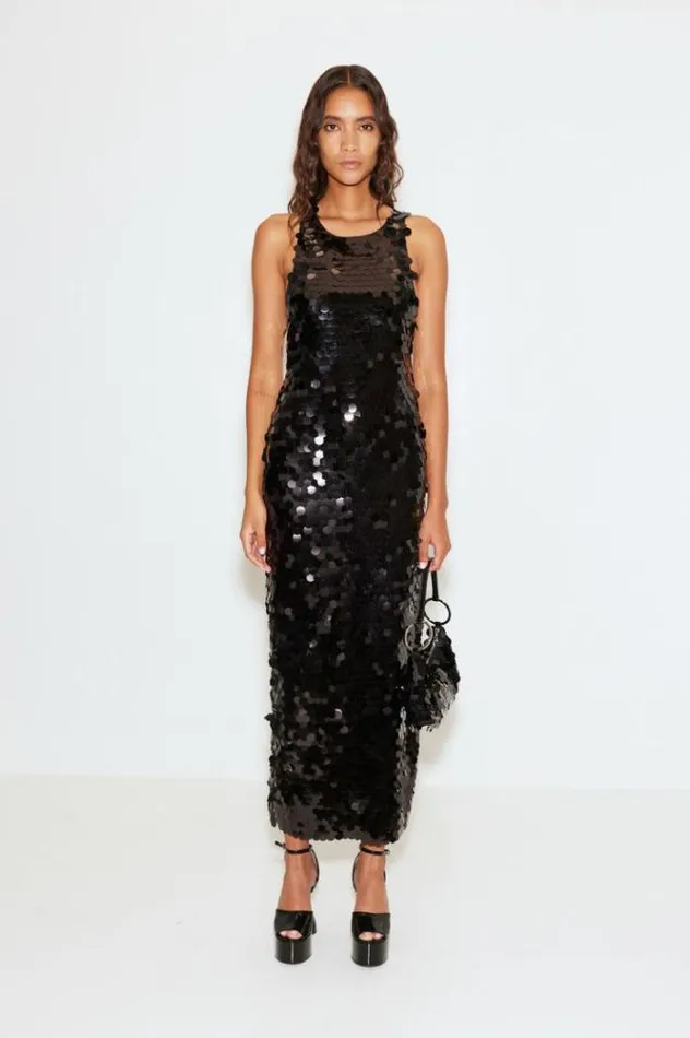 Simon Miller Dresses Sequin Lou Dress In Black Black 8211 Shop