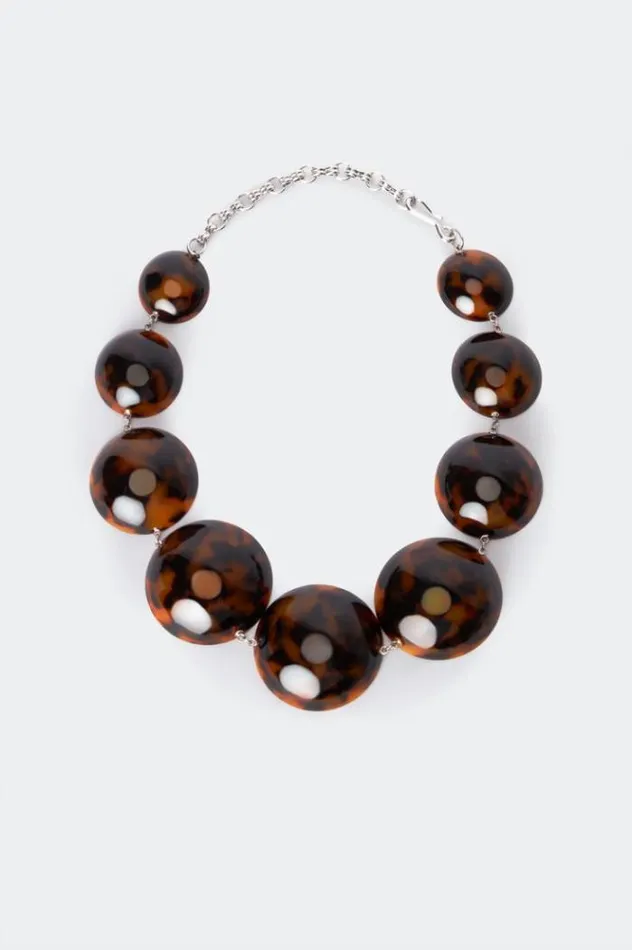 Simon Miller Jewelry Dome Necklace In BrownBlack Tortoise Brownblack Tortoise 8211 Shop Simon Miller Jewelry Dome Necklace In BrownBlack Tortoise Brownblack Tortoise 8211 Shop